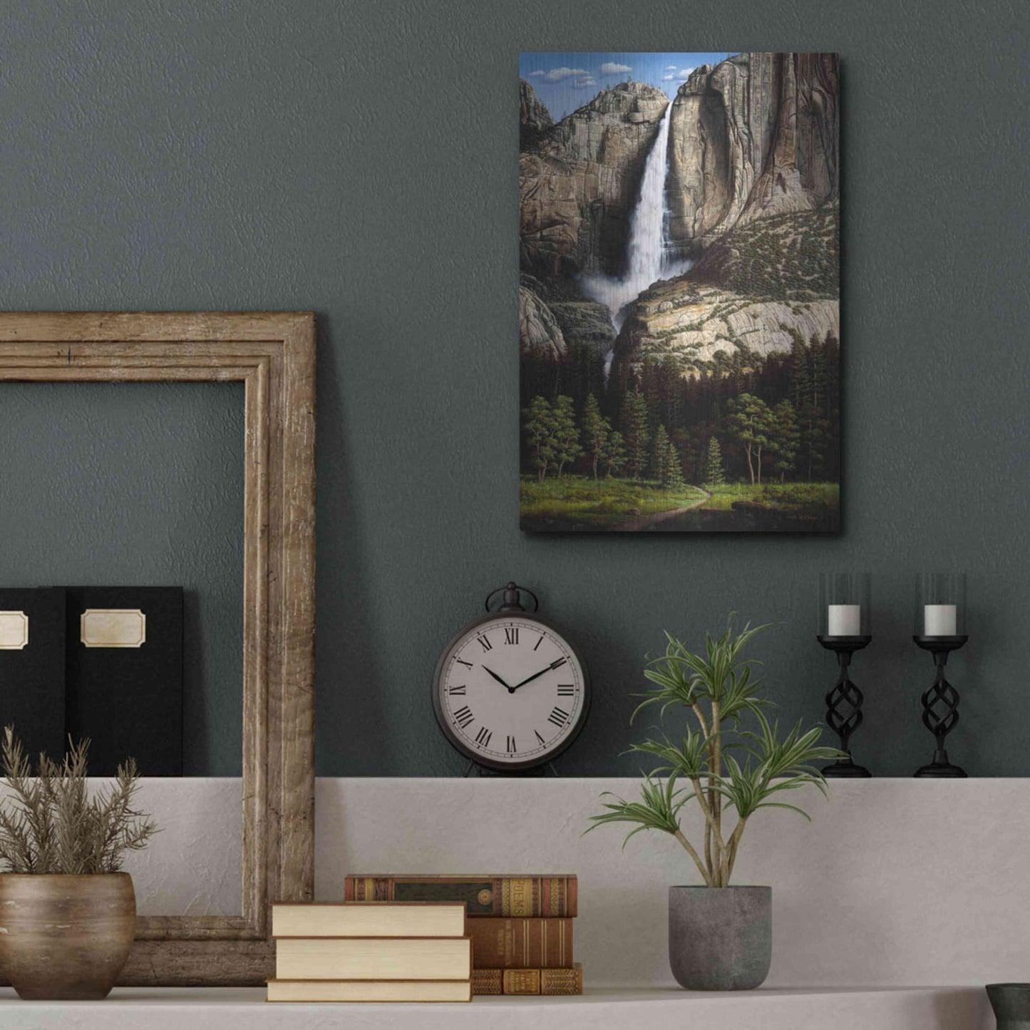 Luxe Metal Art 'Water Dance' by R. Hed, Metal Wall Art,12x16