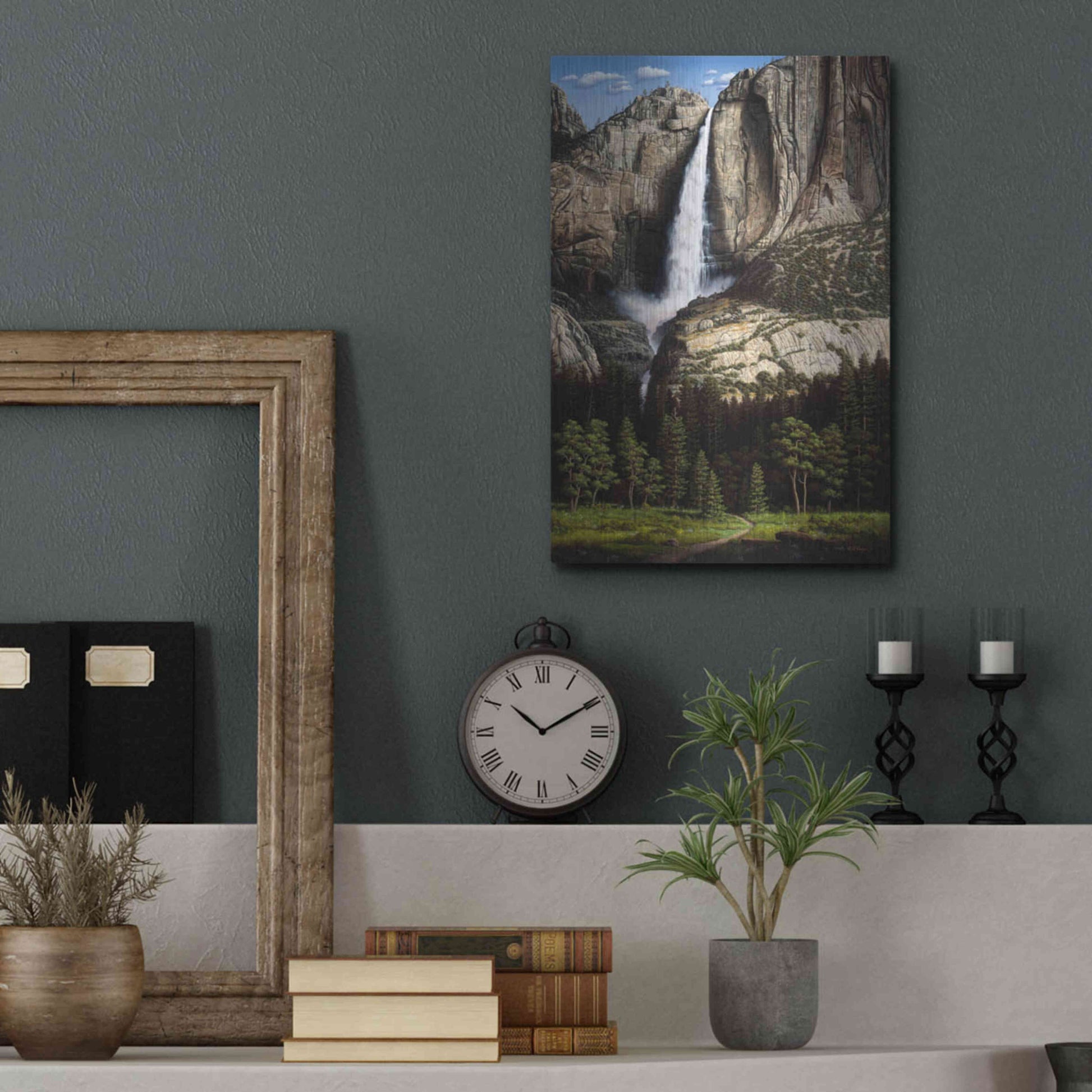 Luxe Metal Art 'Water Dance' by R. Hed, Metal Wall Art,12x16