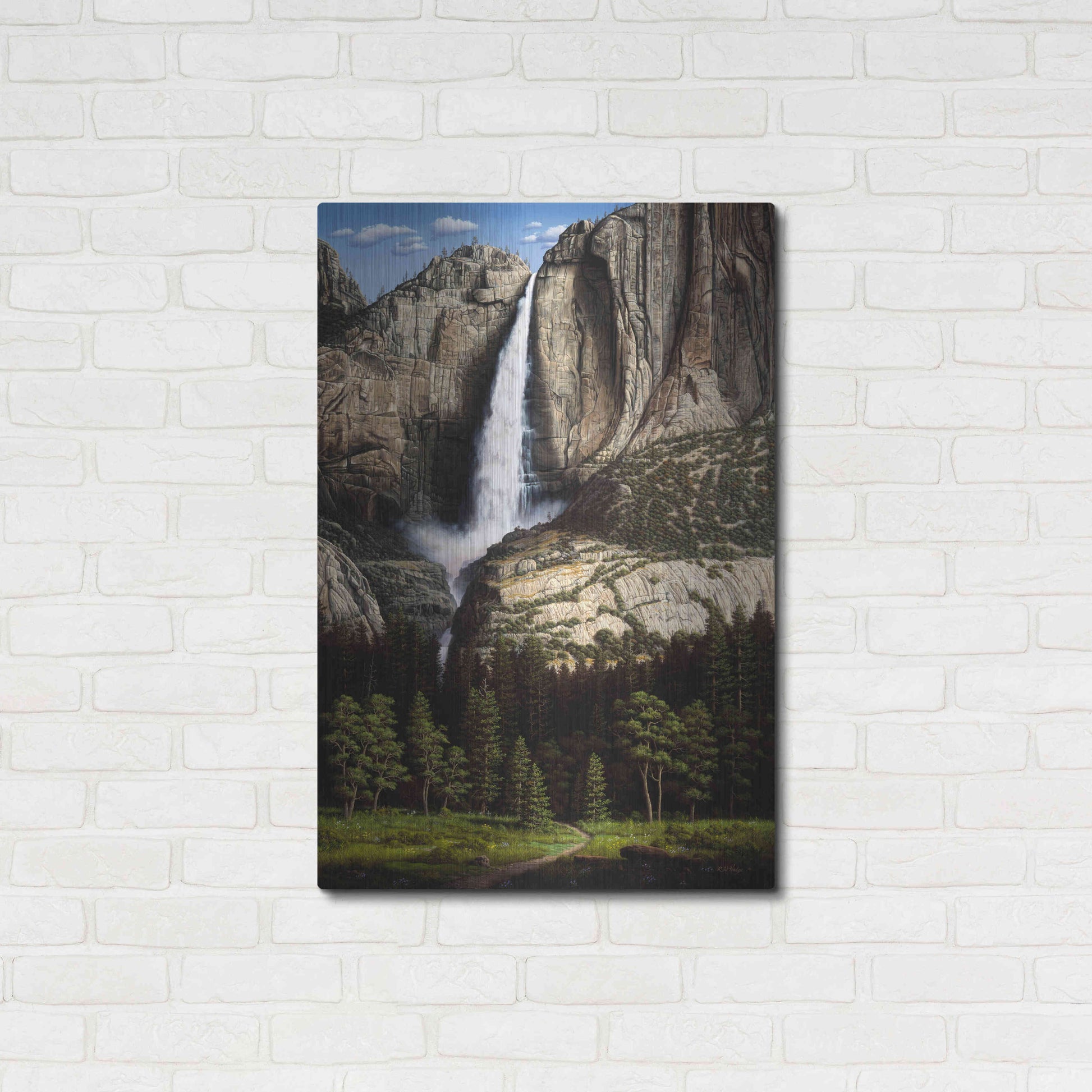 Luxe Metal Art 'Water Dance' by R. Hed, Metal Wall Art,24x36