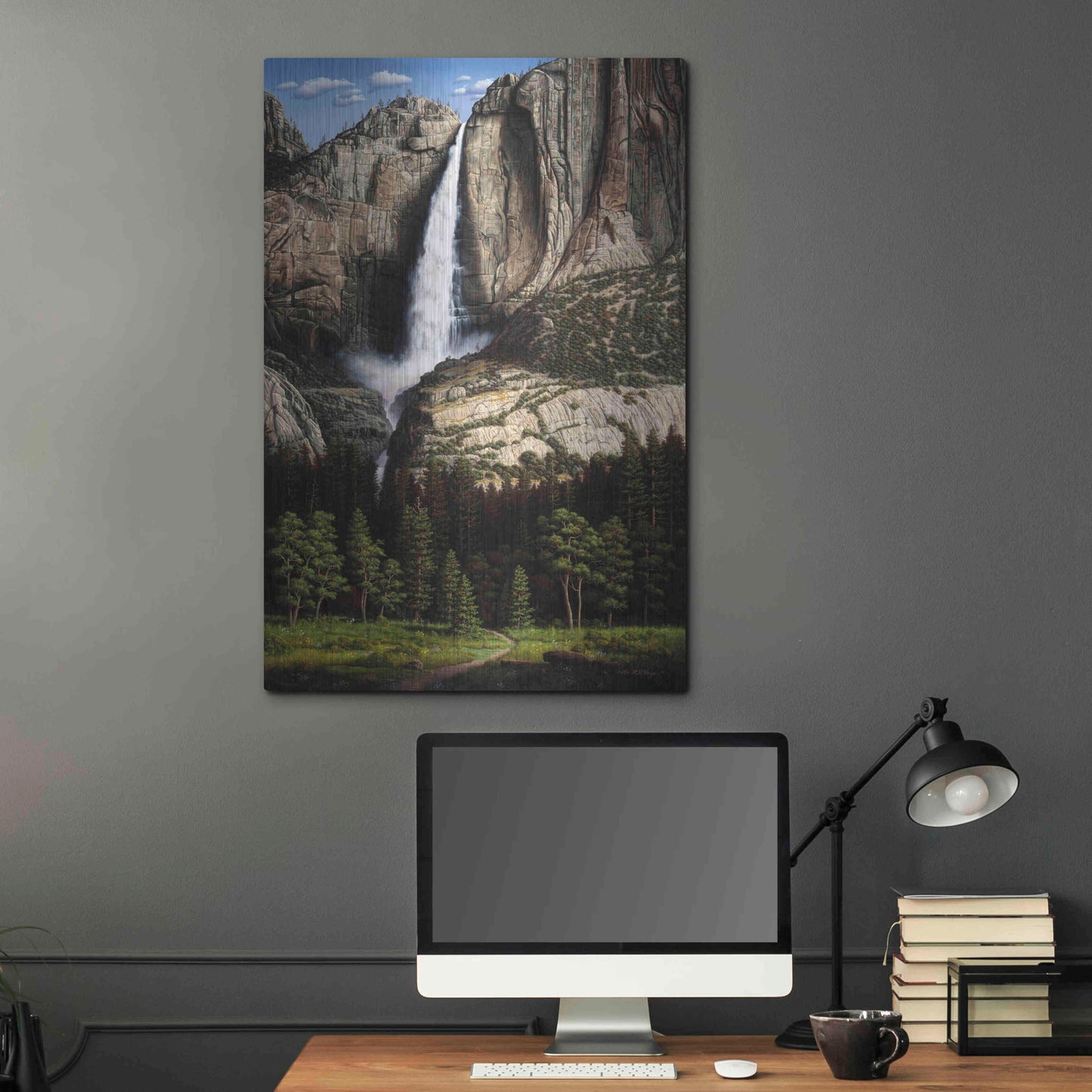 Luxe Metal Art 'Water Dance' by R. Hed, Metal Wall Art,24x36