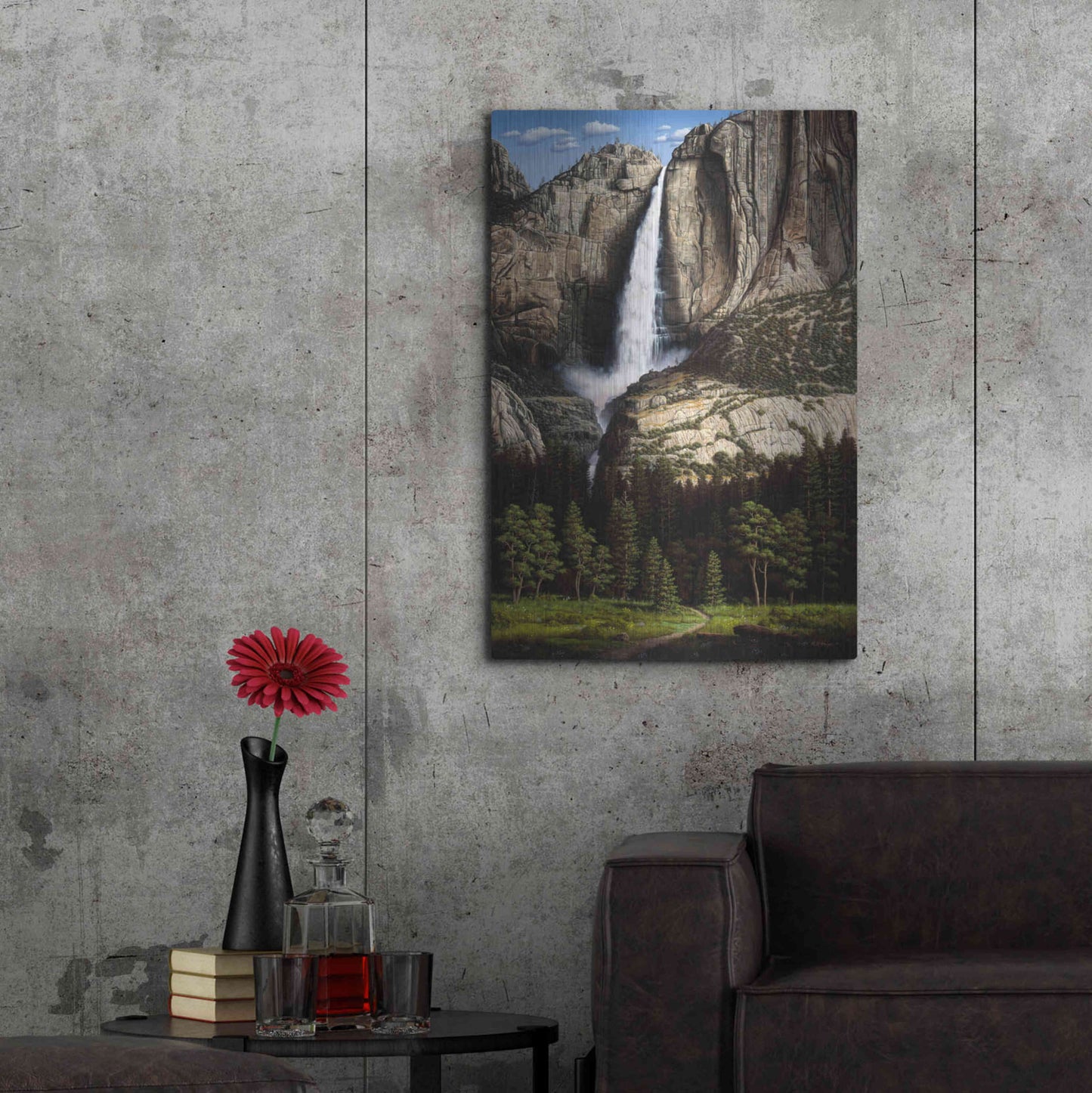 Luxe Metal Art 'Water Dance' by R. Hed, Metal Wall Art,24x36