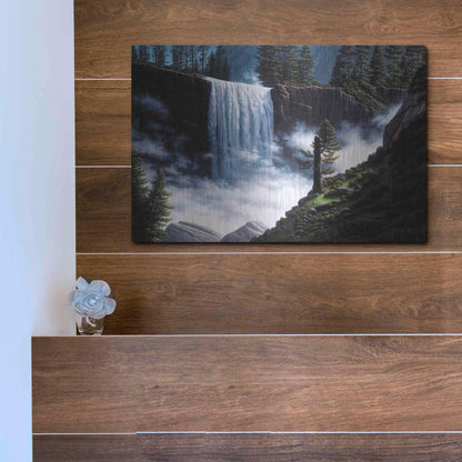 Luxe Metal Art 'Vernal Falls' by R. Hed, Metal Wall Art,16x12