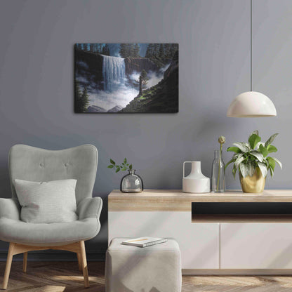 Luxe Metal Art 'Vernal Falls' by R. Hed, Metal Wall Art,24x16