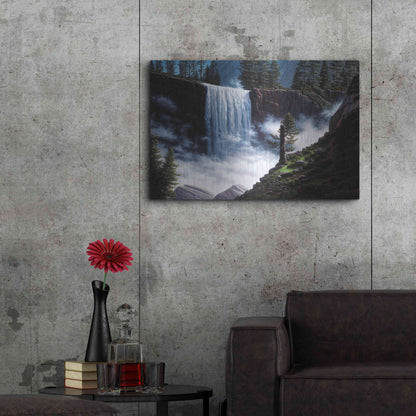 Luxe Metal Art 'Vernal Falls' by R. Hed, Metal Wall Art,36x24