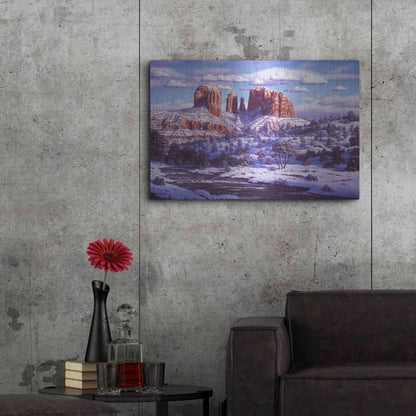 Luxe Metal Art 'The Spirit Of Red Rocks' by R. Hed, Metal Wall Art,36x24