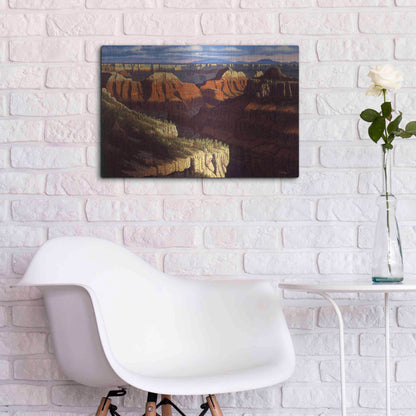 Luxe Metal Art 'Golden Age' by R. Hed, Metal Wall Art,24x16