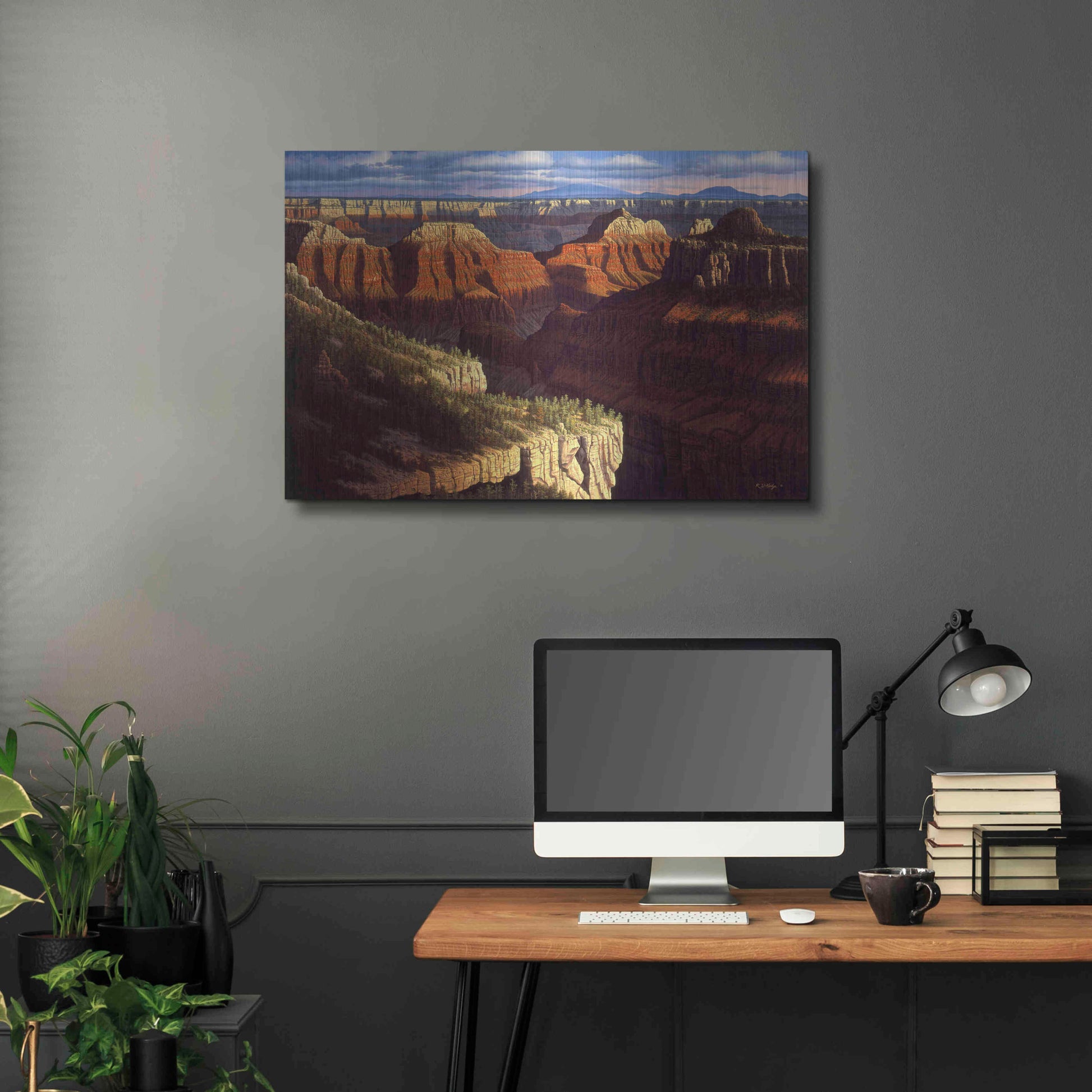 Luxe Metal Art 'Golden Age' by R. Hed, Metal Wall Art,36x24