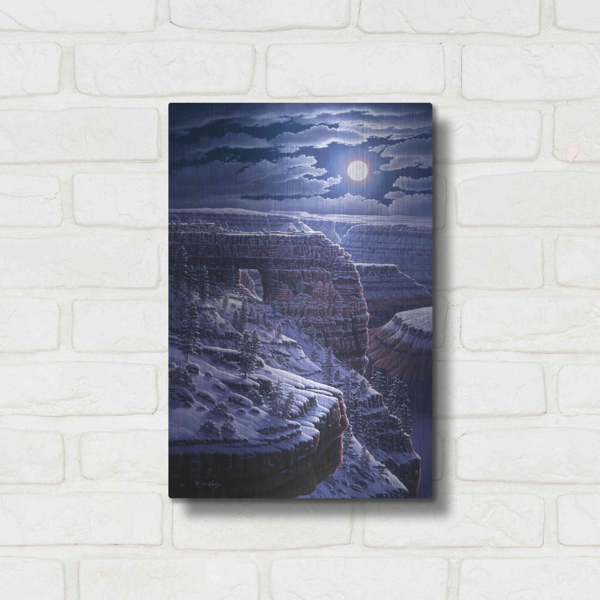 Luxe Metal Art 'Easy Morning' by R. Hed, Metal Wall Art,12x16