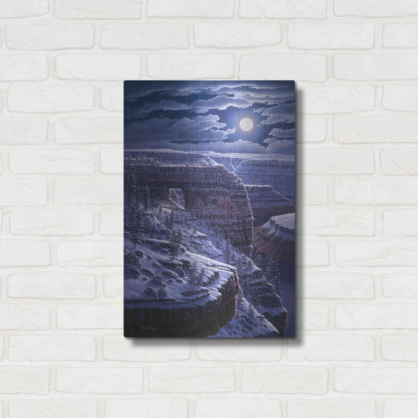 Luxe Metal Art 'Easy Morning' by R. Hed, Metal Wall Art,16x24