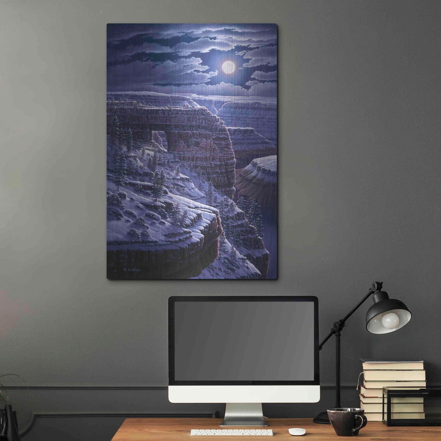 Luxe Metal Art 'Easy Morning' by R. Hed, Metal Wall Art,24x36