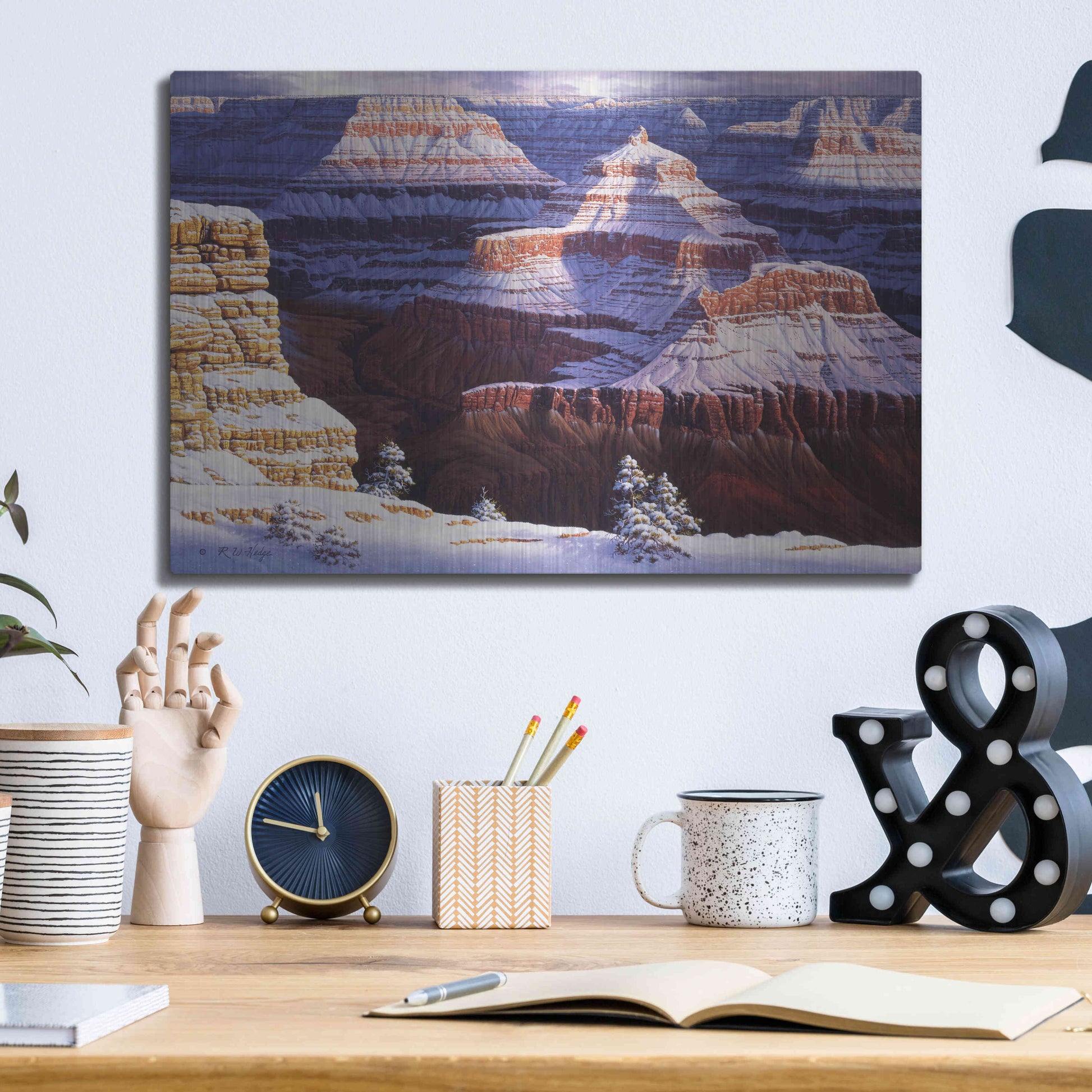 Luxe Metal Art 'Dream Catchers' by R. Hed, Metal Wall Art,16x12