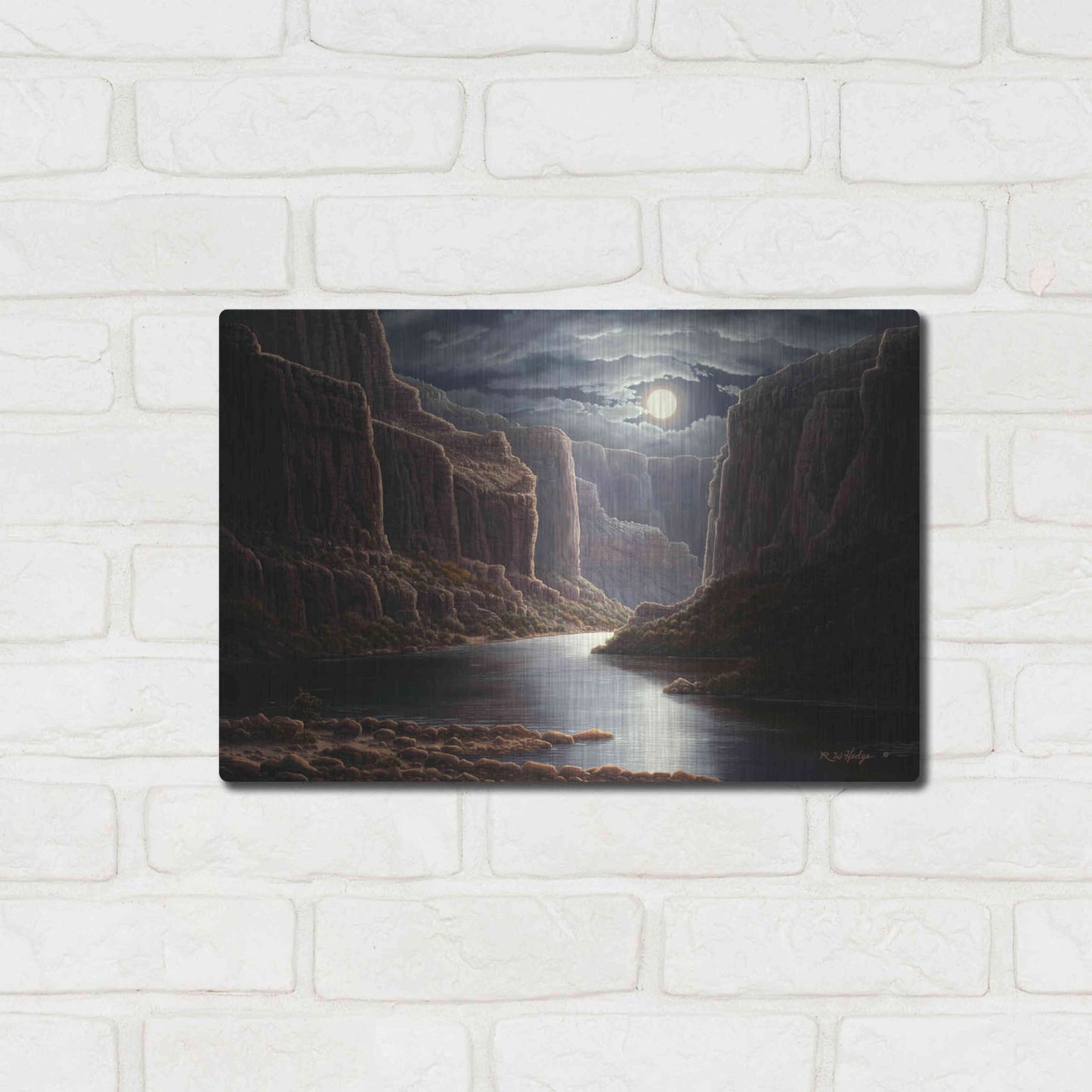 Luxe Metal Art 'Rise And Shine' by R. Hed, Metal Wall Art,16x12