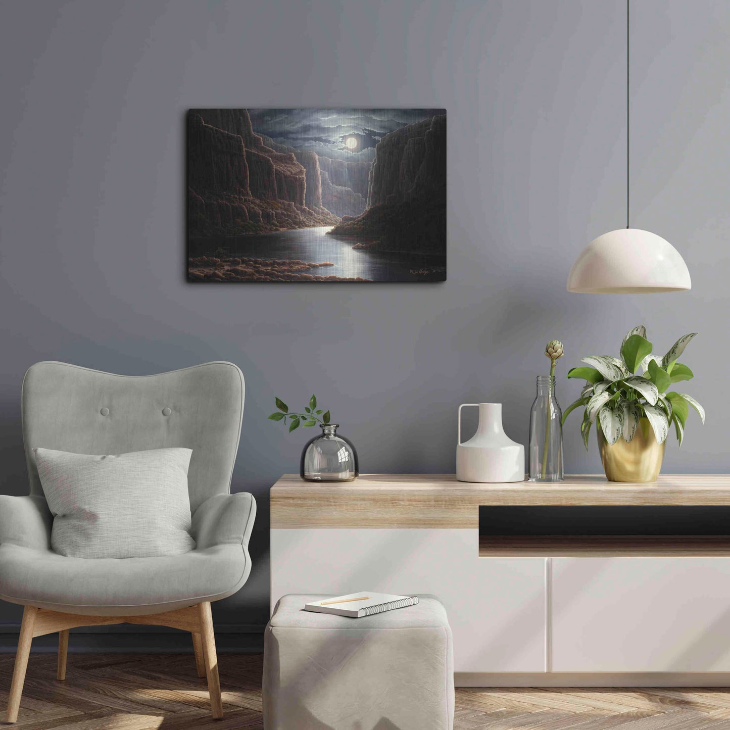 Luxe Metal Art 'Rise And Shine' by R. Hed, Metal Wall Art,24x16