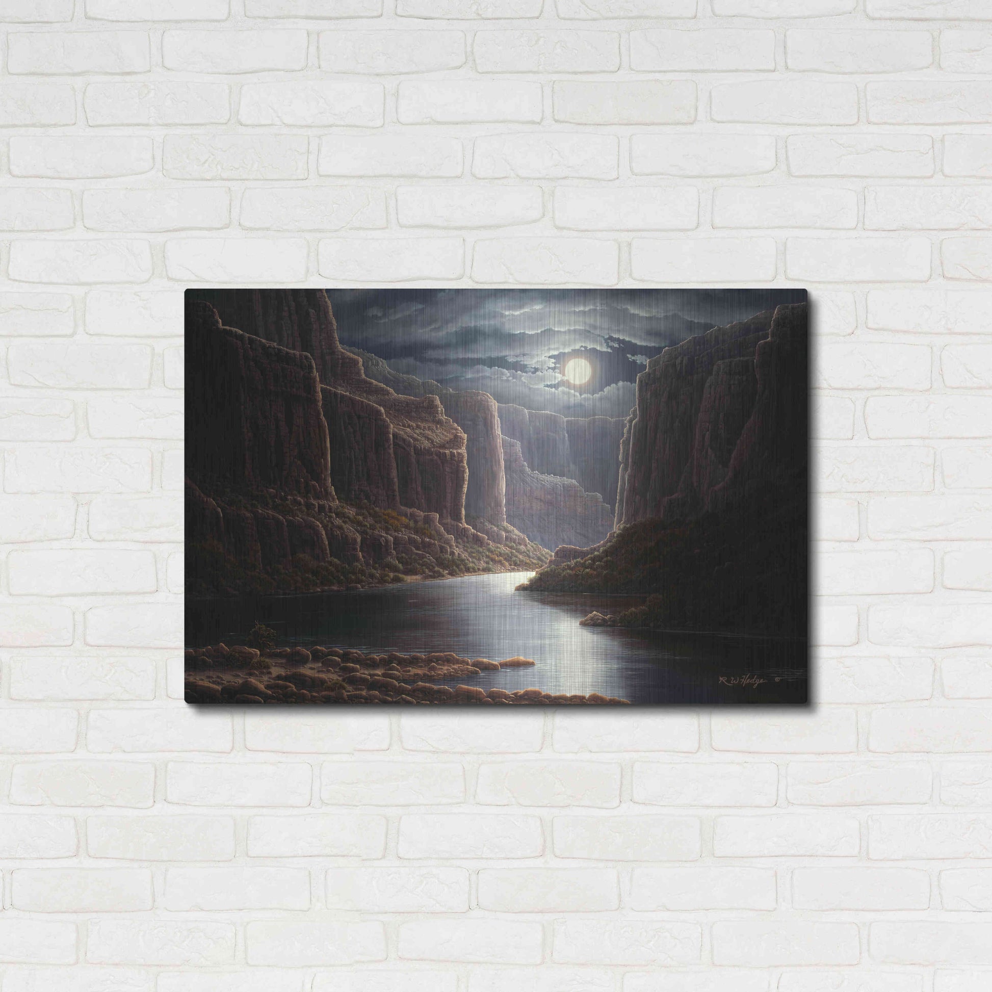 Luxe Metal Art 'Rise And Shine' by R. Hed, Metal Wall Art,36x24