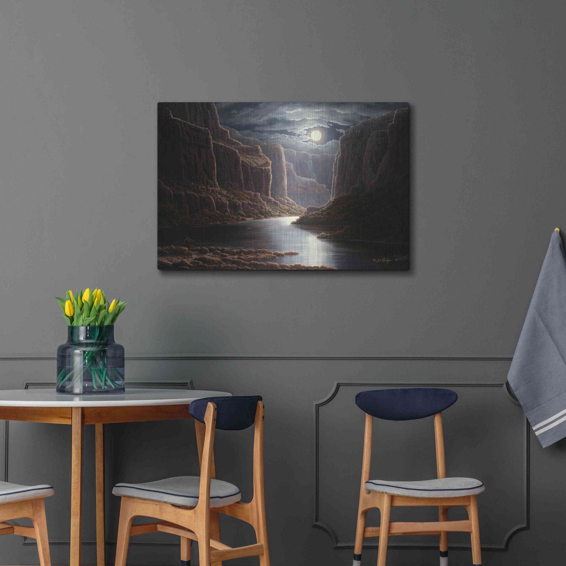 Luxe Metal Art 'Rise And Shine' by R. Hed, Metal Wall Art,36x24