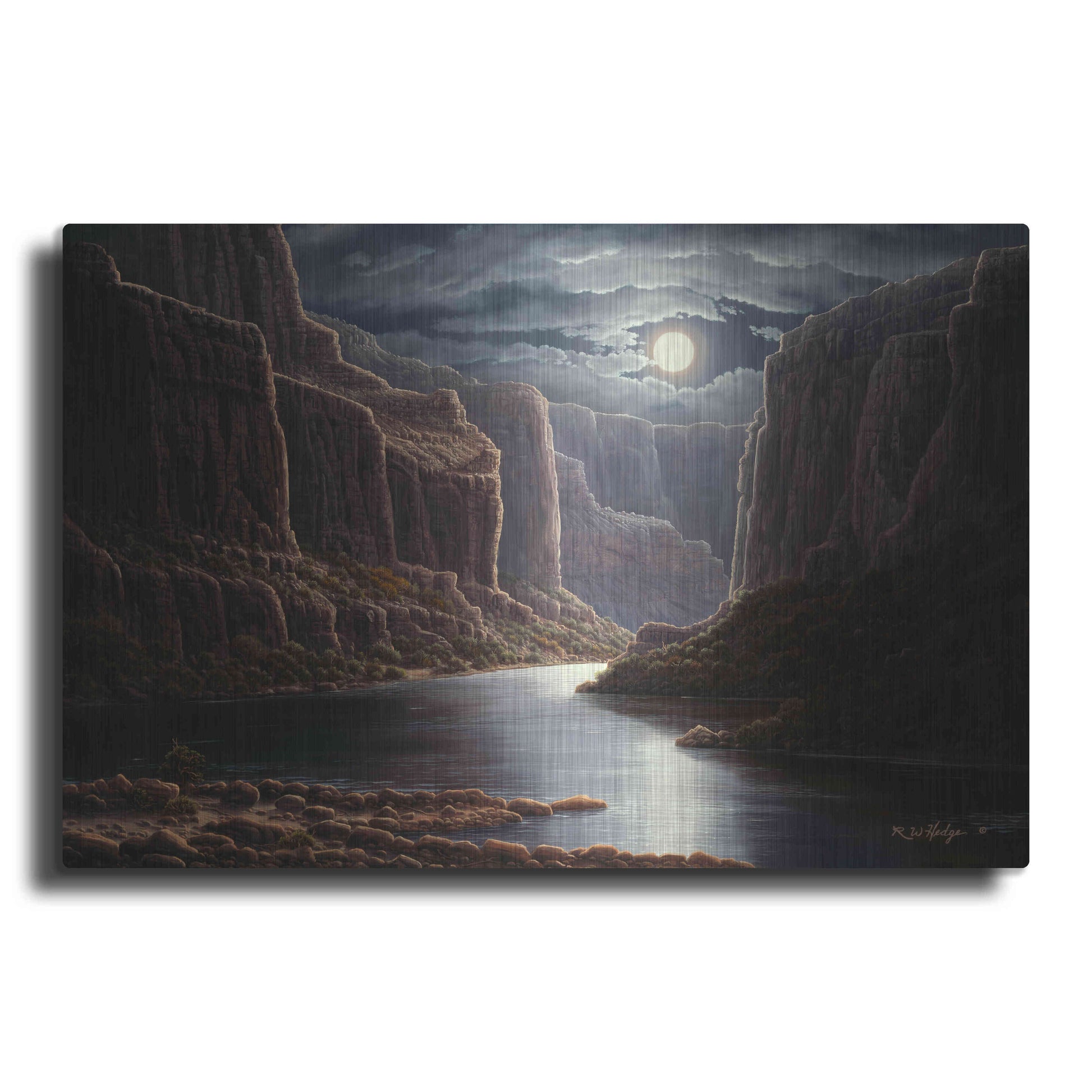 Luxe Metal Art 'Rise And Shine' by R. Hed, Metal Wall Art