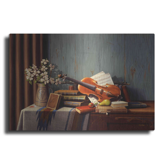 Luxe Metal Art 'The New Violin' by R. Hed, Metal Wall Art