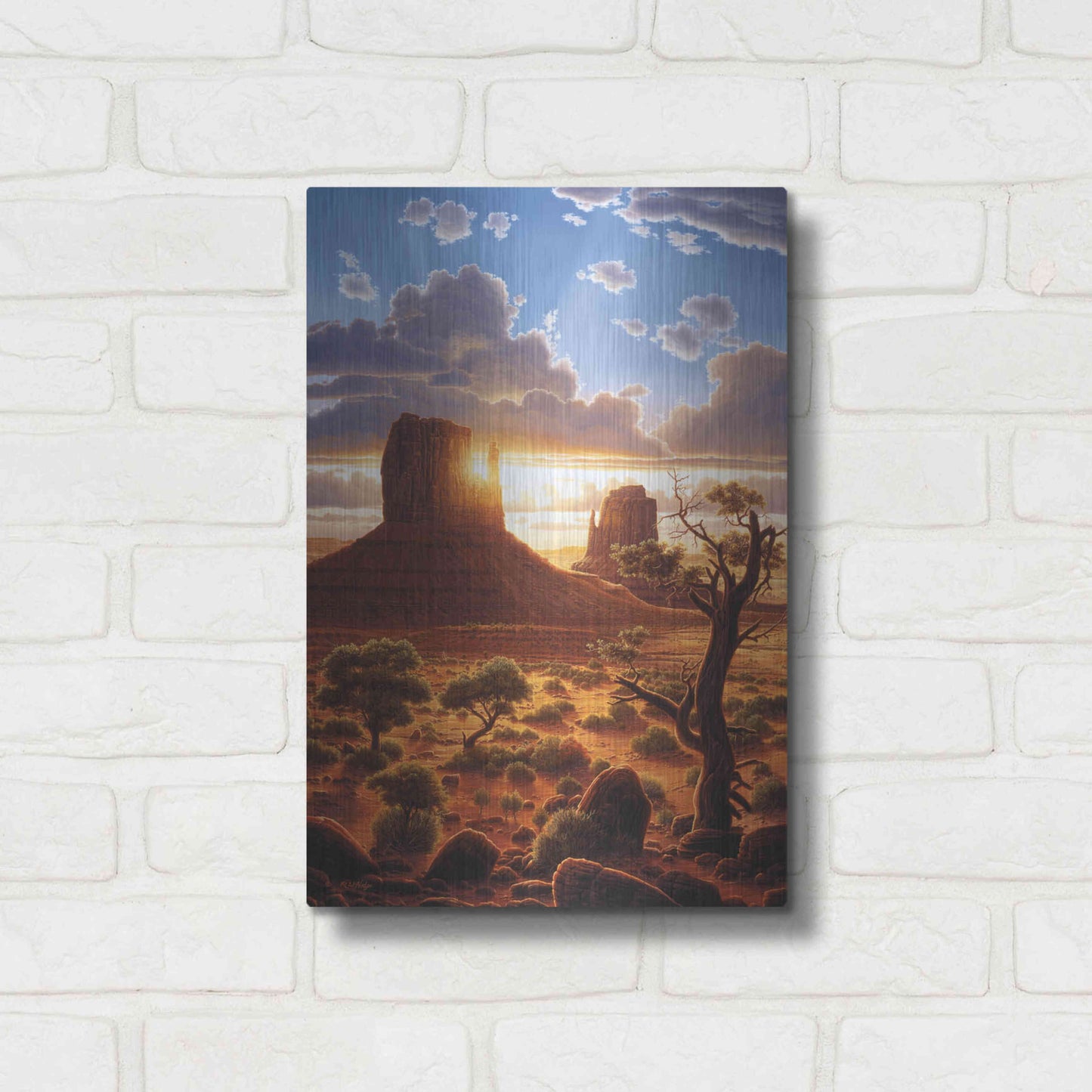 Luxe Metal Art 'Healing Hands' by R. Hed, Metal Wall Art,12x16