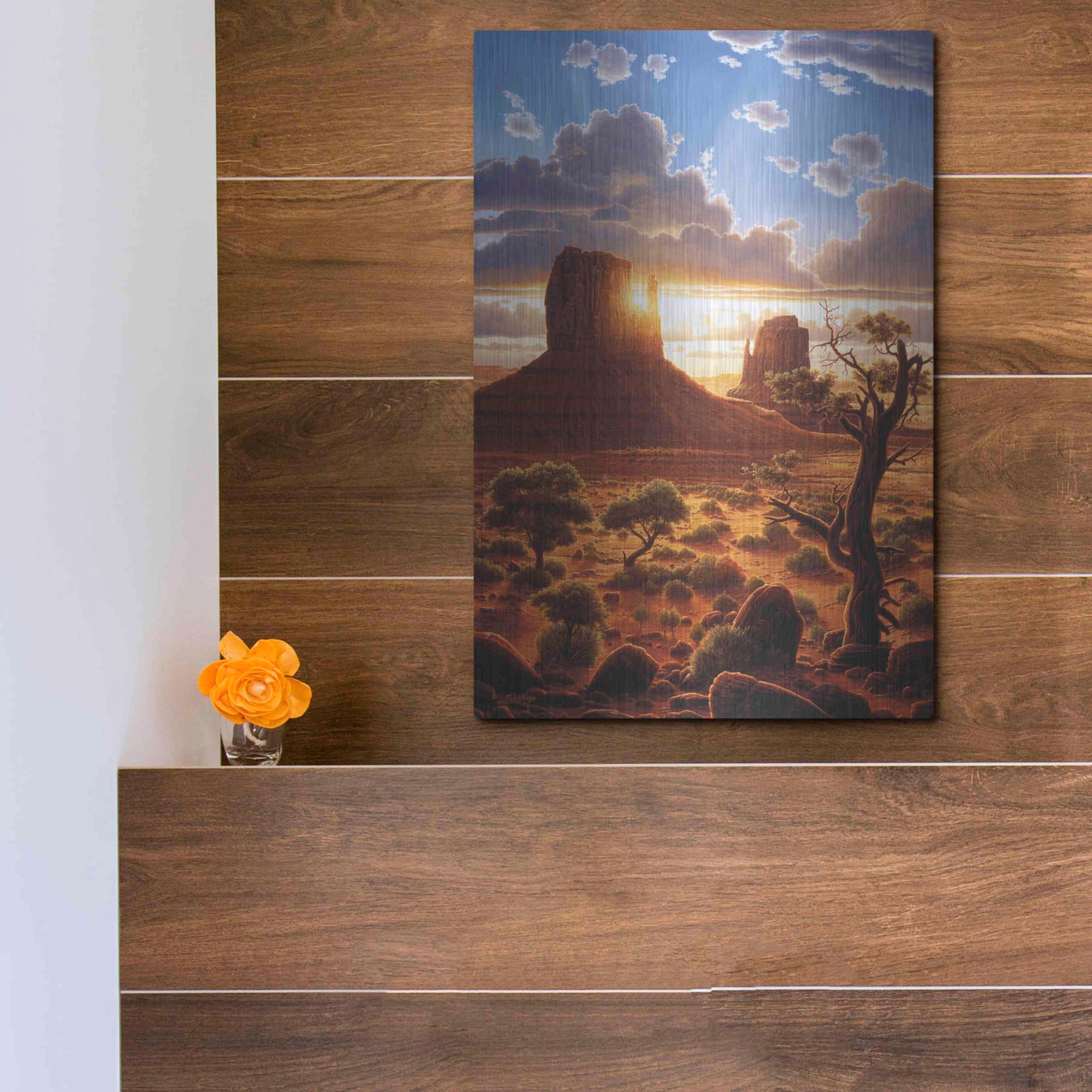 Luxe Metal Art 'Healing Hands' by R. Hed, Metal Wall Art,12x16