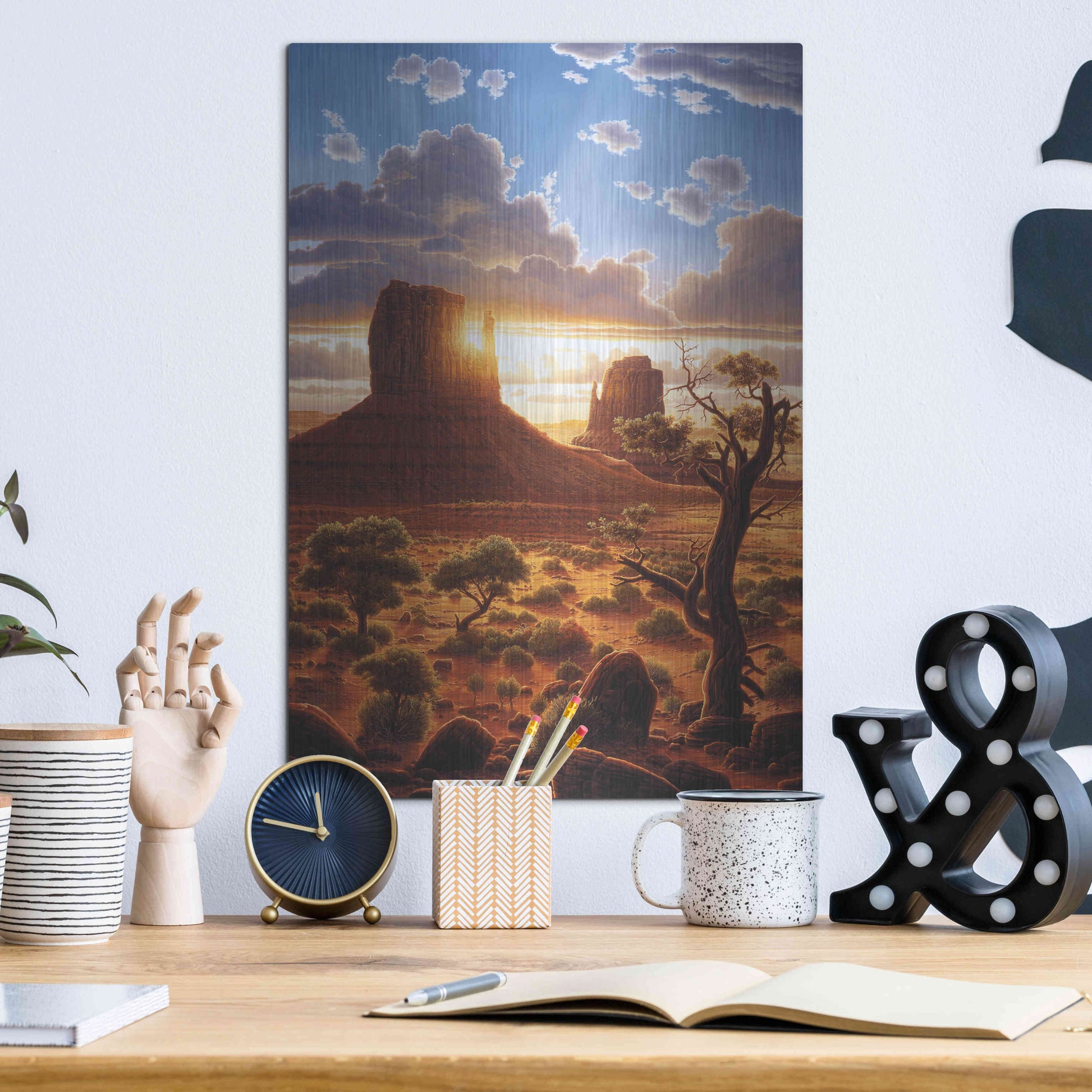 Luxe Metal Art 'Healing Hands' by R. Hed, Metal Wall Art,12x16