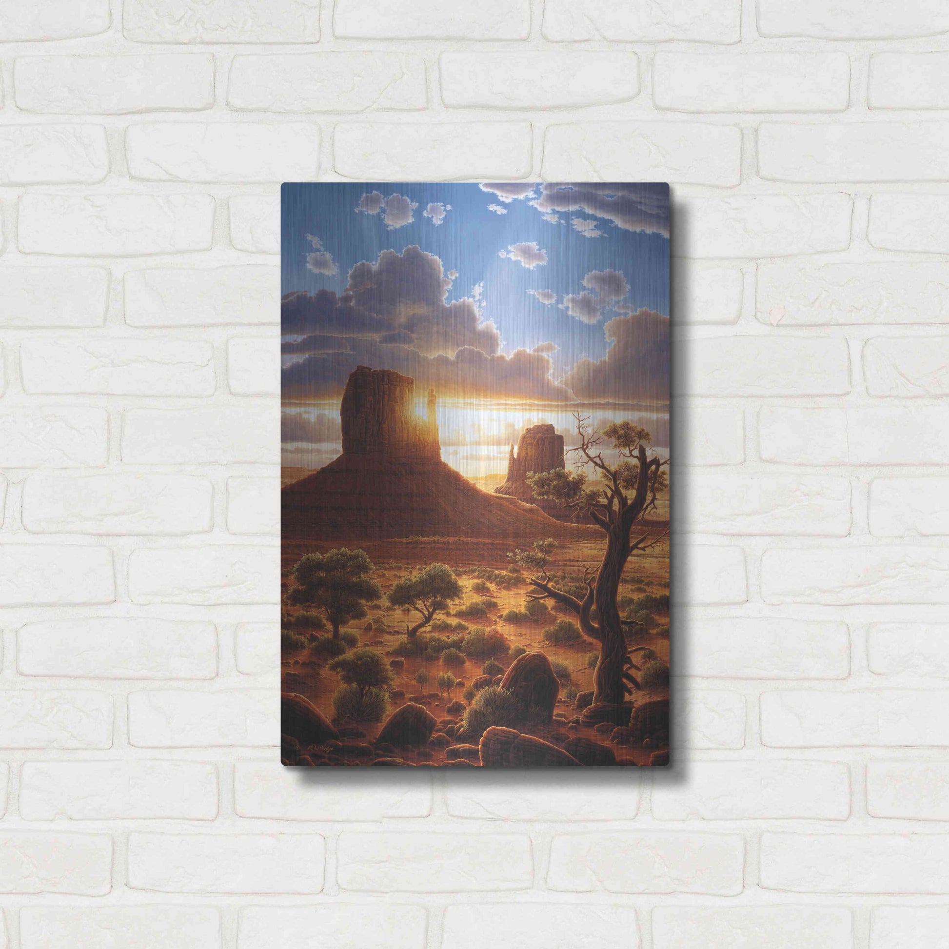 Luxe Metal Art 'Healing Hands' by R. Hed, Metal Wall Art,16x24