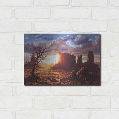 Luxe Metal Art 'A World Of Heaven' by R. Hed, Metal Wall Art,16x12