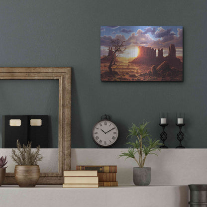 Luxe Metal Art 'A World Of Heaven' by R. Hed, Metal Wall Art,16x12