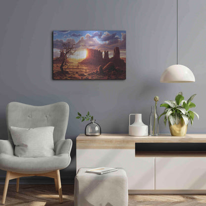 Luxe Metal Art 'A World Of Heaven' by R. Hed, Metal Wall Art,24x16
