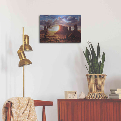 Luxe Metal Art 'A World Of Heaven' by R. Hed, Metal Wall Art,24x16
