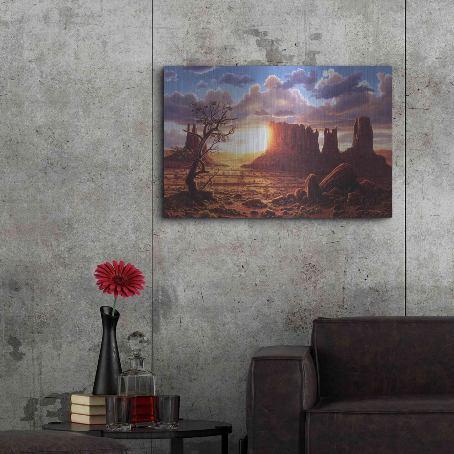 Luxe Metal Art 'A World Of Heaven' by R. Hed, Metal Wall Art,36x24