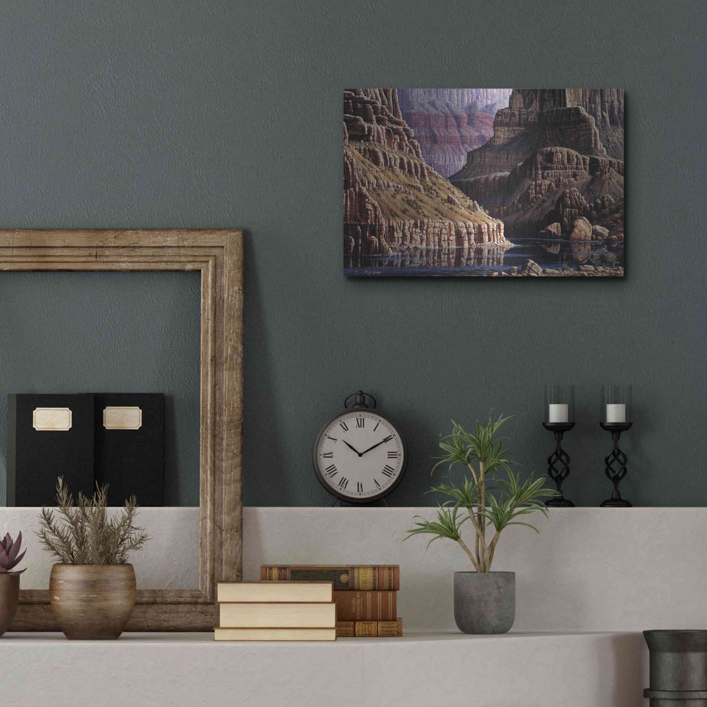 Luxe Metal Art 'Walls Apart' by R. Hed, Metal Wall Art,16x12