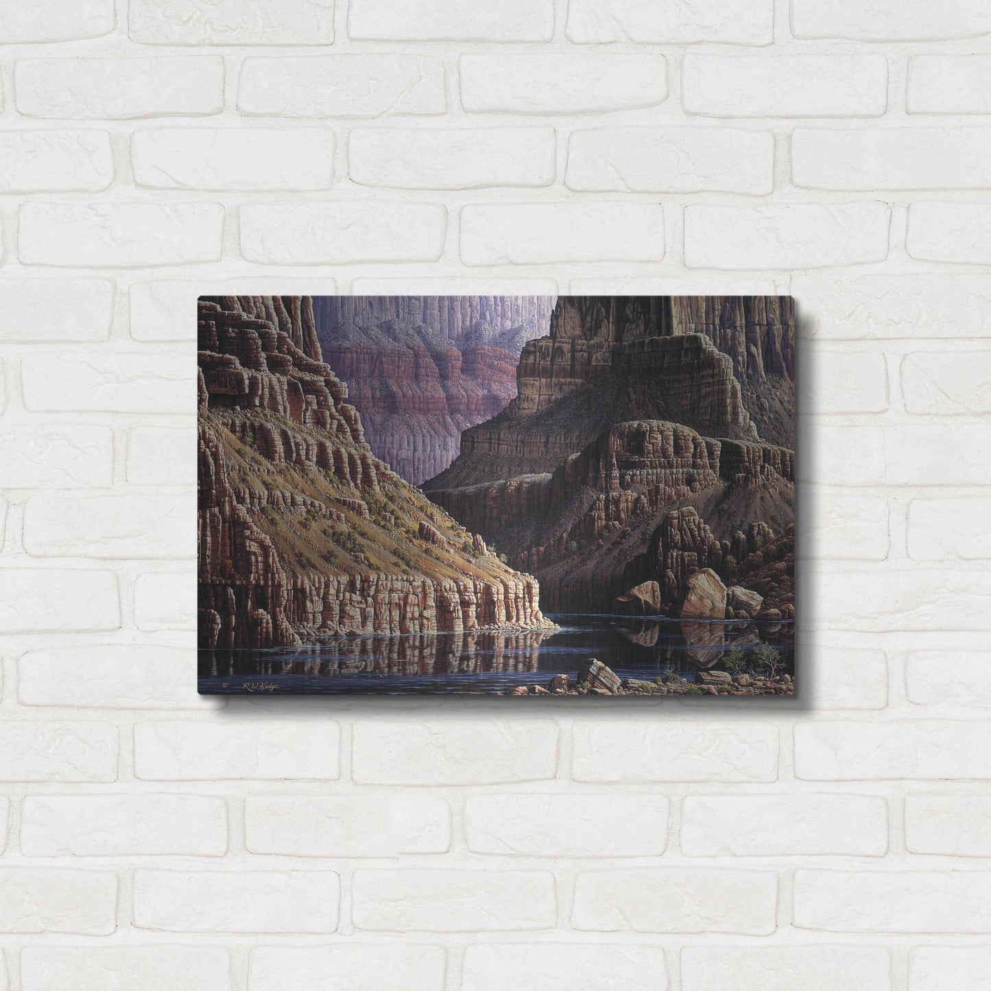 Luxe Metal Art 'Walls Apart' by R. Hed, Metal Wall Art,24x16