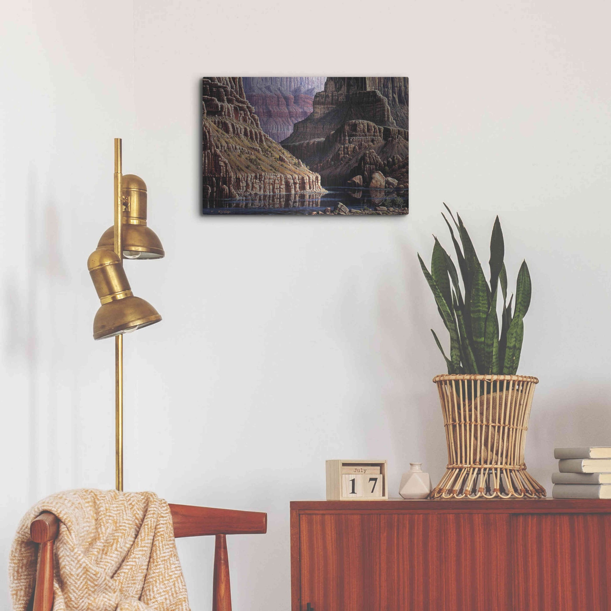 Luxe Metal Art 'Walls Apart' by R. Hed, Metal Wall Art,24x16