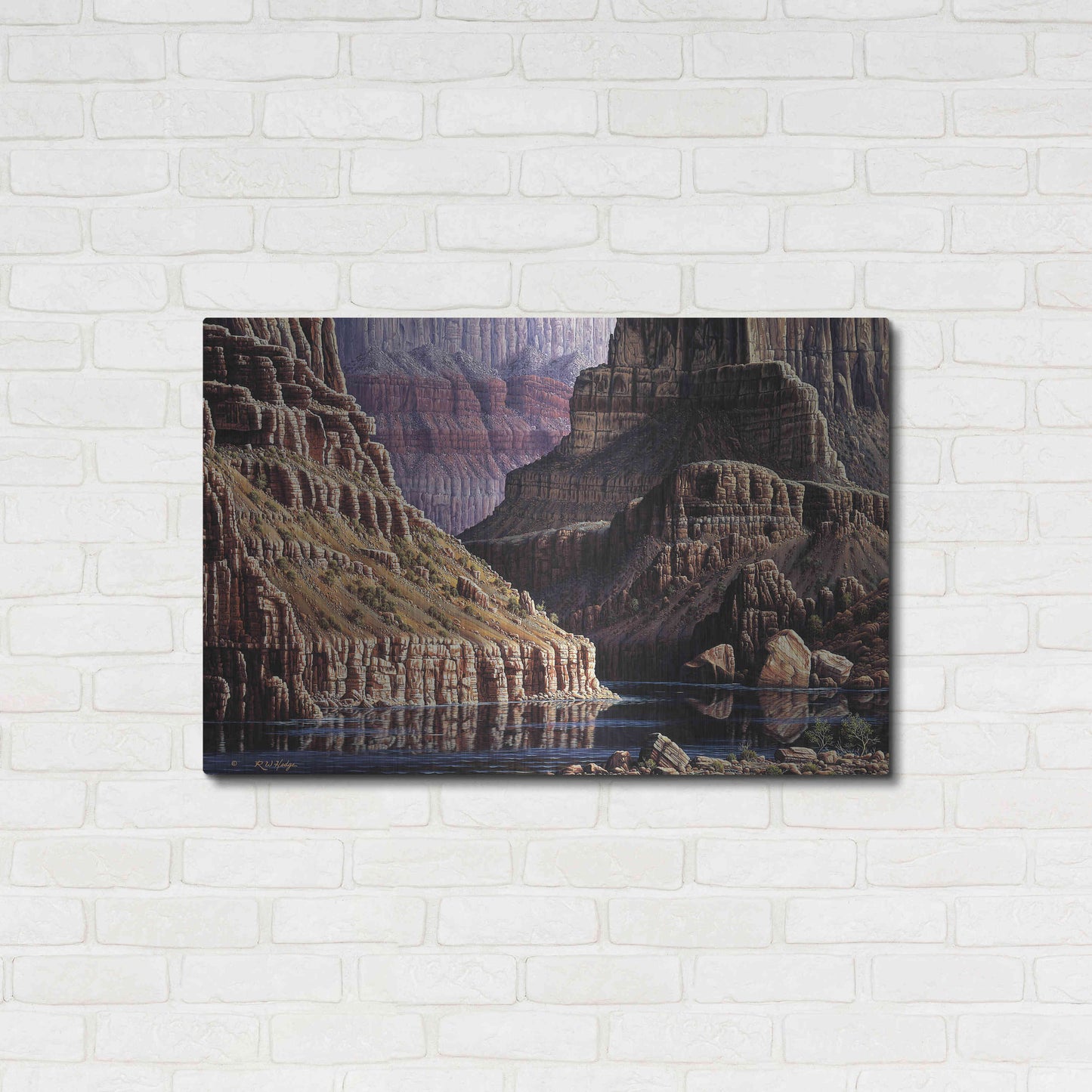 Luxe Metal Art 'Walls Apart' by R. Hed, Metal Wall Art,36x24