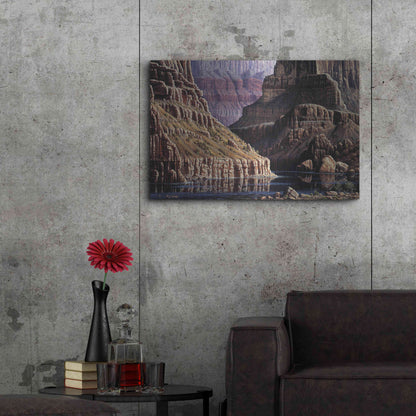 Luxe Metal Art 'Walls Apart' by R. Hed, Metal Wall Art,36x24