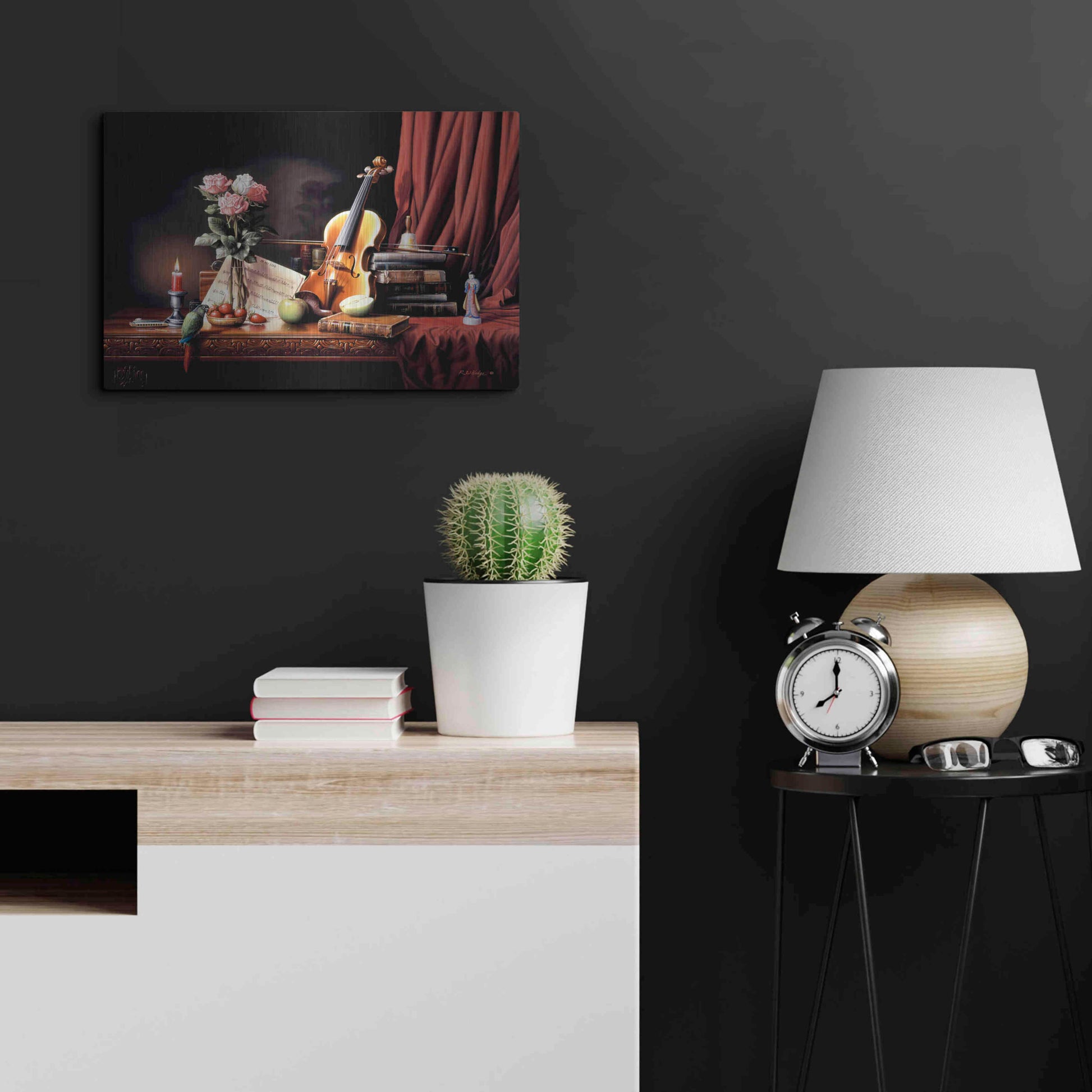 Luxe Metal Art 'The Love' by R. Hed, Metal Wall Art,24x16