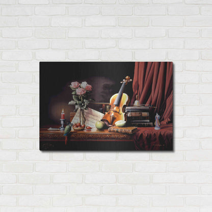 Luxe Metal Art 'The Love' by R. Hed, Metal Wall Art,36x24