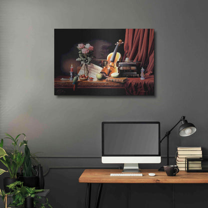 Luxe Metal Art 'The Love' by R. Hed, Metal Wall Art,36x24