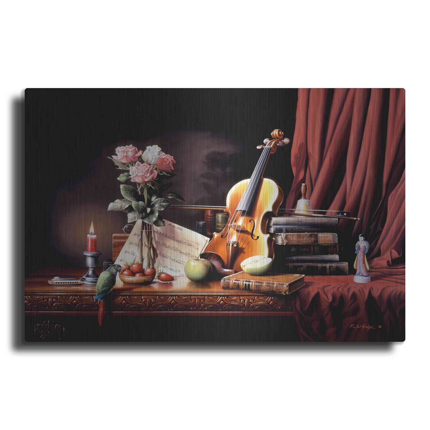 Luxe Metal Art 'The Love' by R. Hed, Metal Wall Art