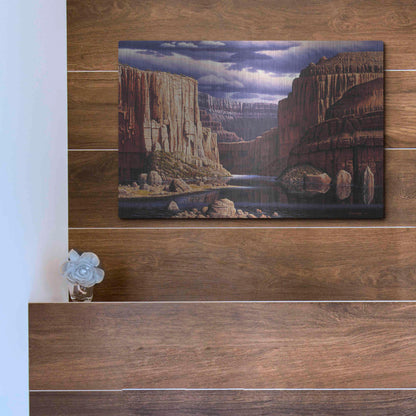 Luxe Metal Art 'Return To Earth' by R. Hed, Metal Wall Art,16x12