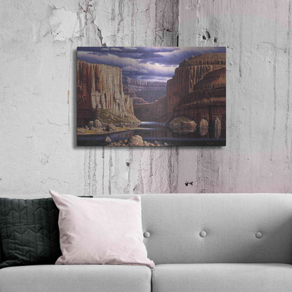 Luxe Metal Art 'Return To Earth' by R. Hed, Metal Wall Art,36x24