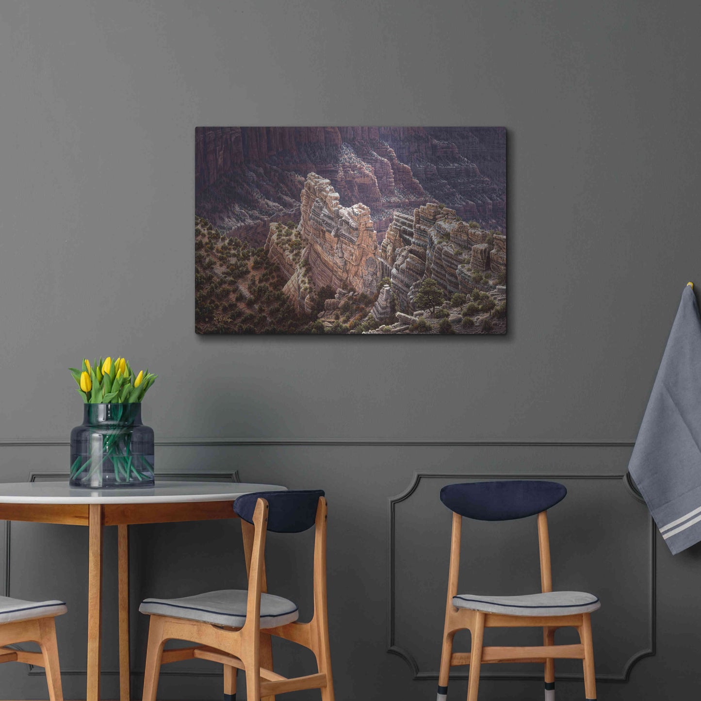 Luxe Metal Art 'Heaven's Light' by R. Hed, Metal Wall Art,36x24