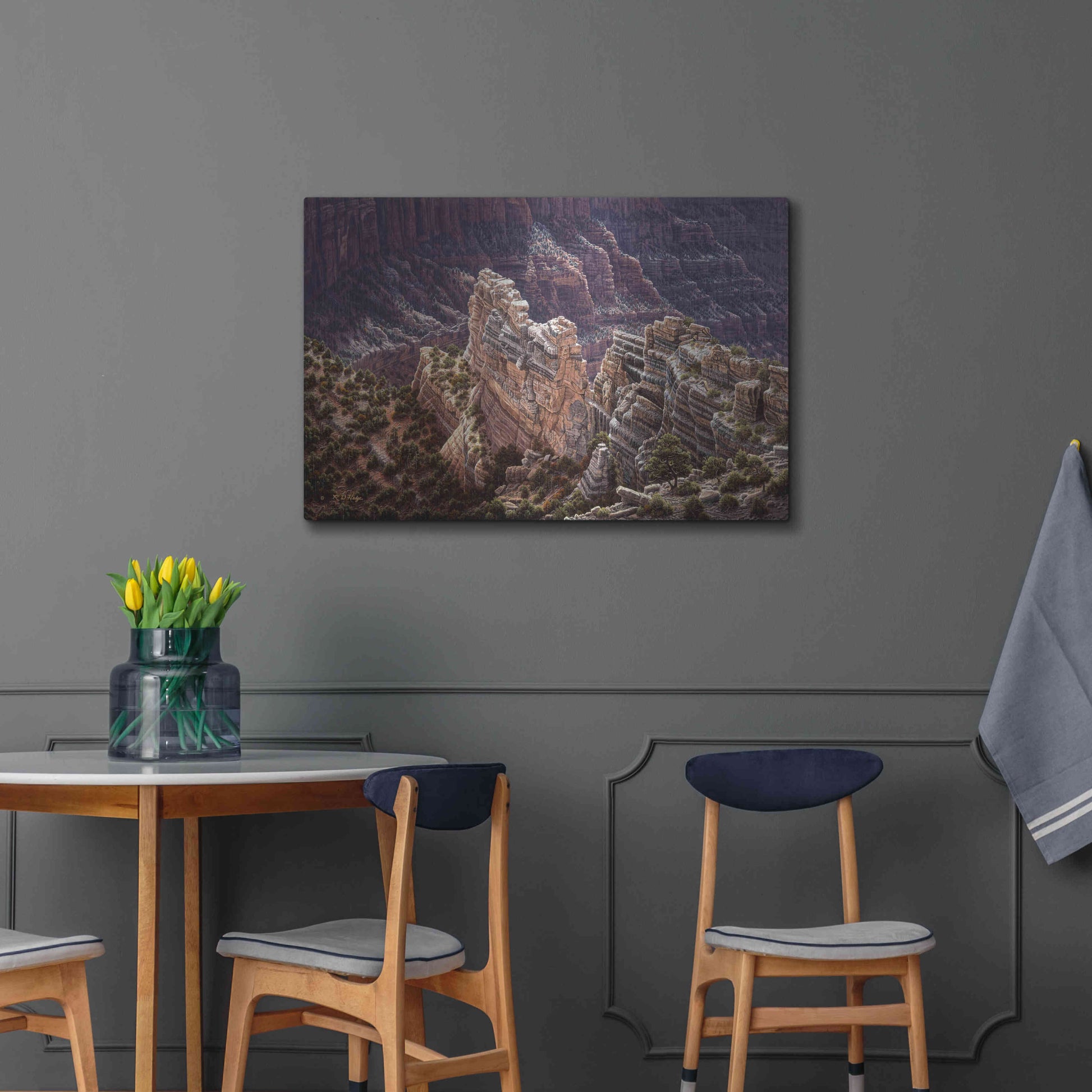 Luxe Metal Art 'Heaven's Light' by R. Hed, Metal Wall Art,36x24