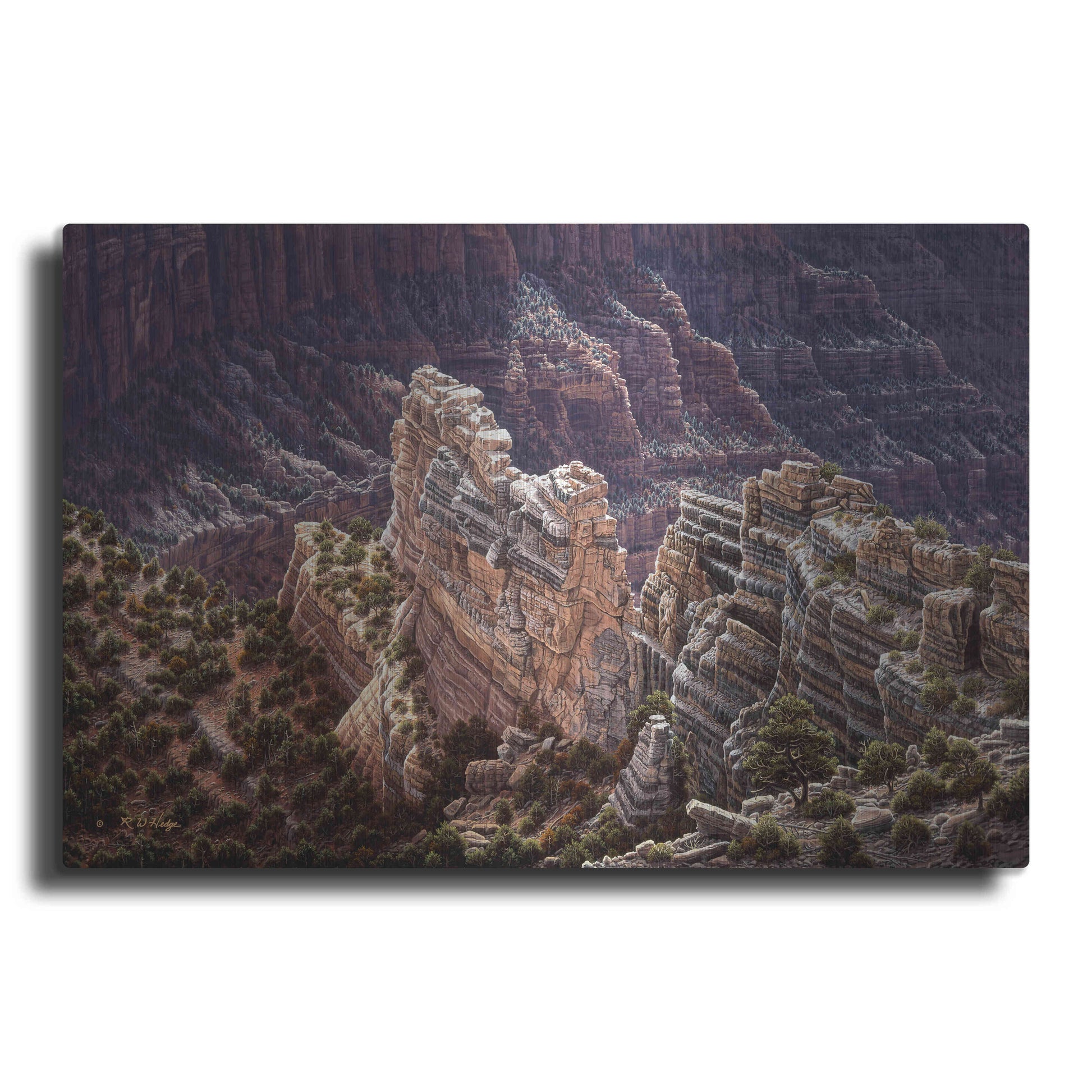 Luxe Metal Art 'Heaven's Light' by R. Hed, Metal Wall Art