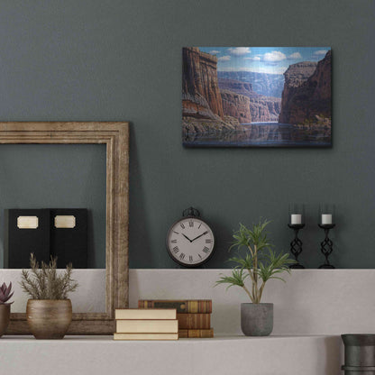 Luxe Metal Art 'Nature's Way' by R. Hed, Metal Wall Art,16x12