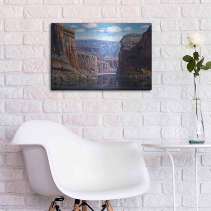 Luxe Metal Art 'Nature's Way' by R. Hed, Metal Wall Art,24x16