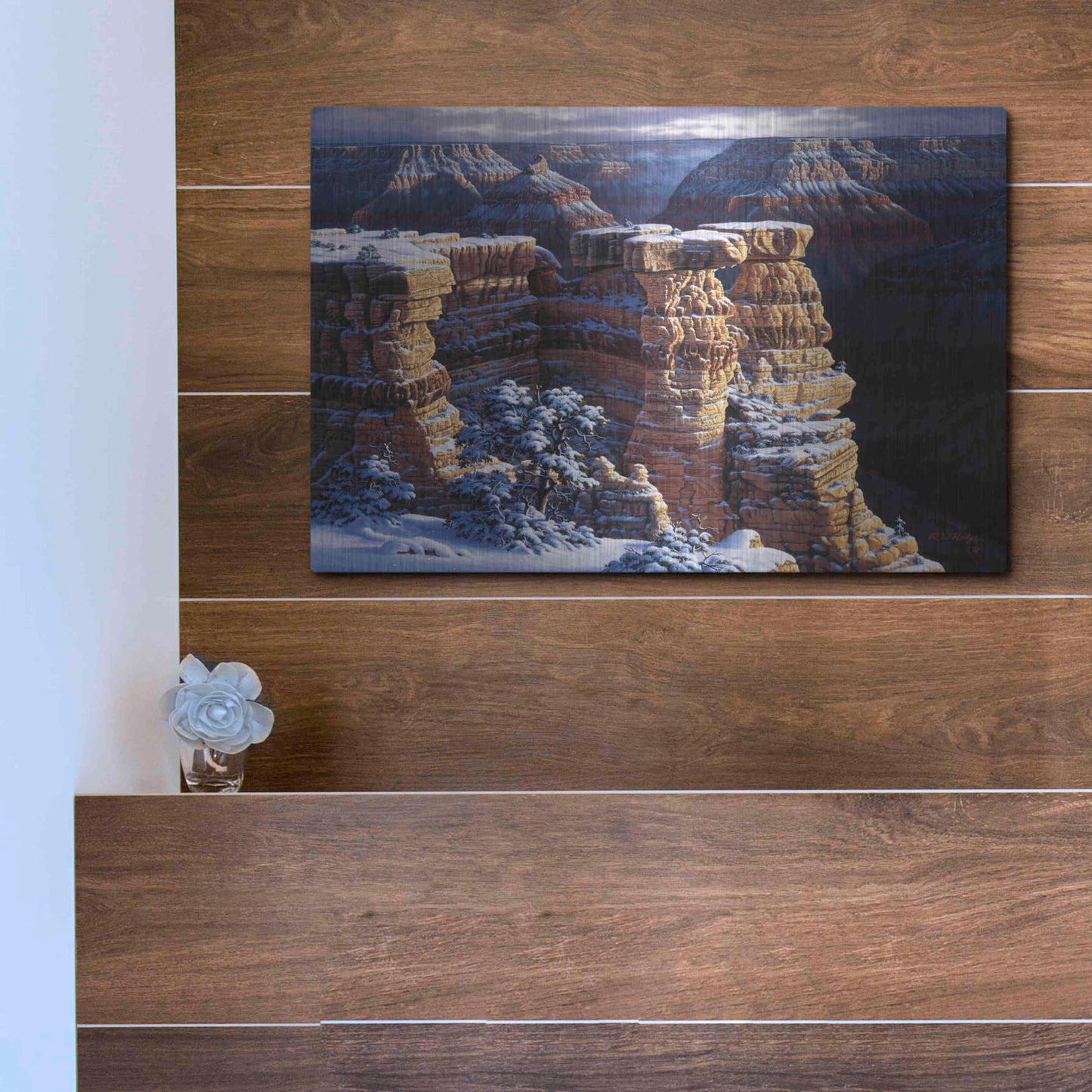 Luxe Metal Art 'Three Kings' by R. Hed, Metal Wall Art,16x12