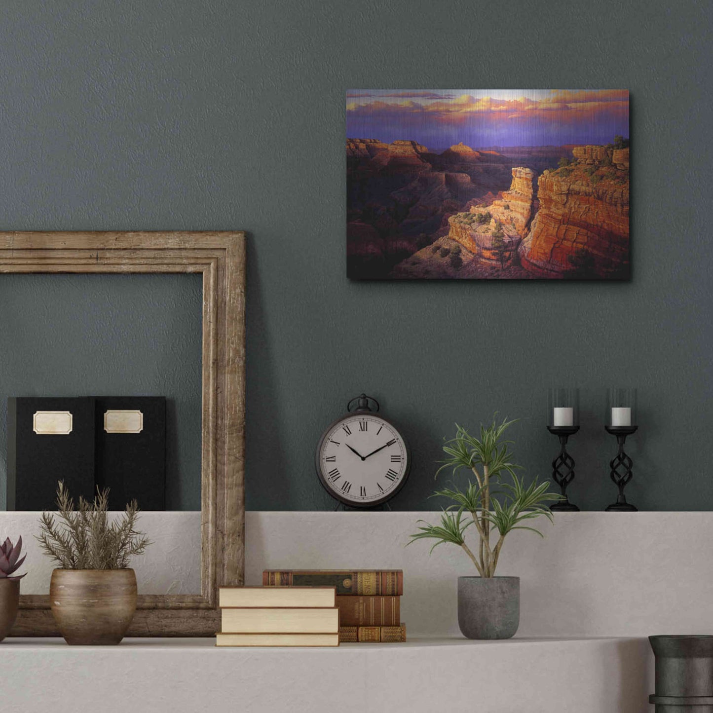 Luxe Metal Art 'Symphony' by R. Hed, Metal Wall Art,16x12