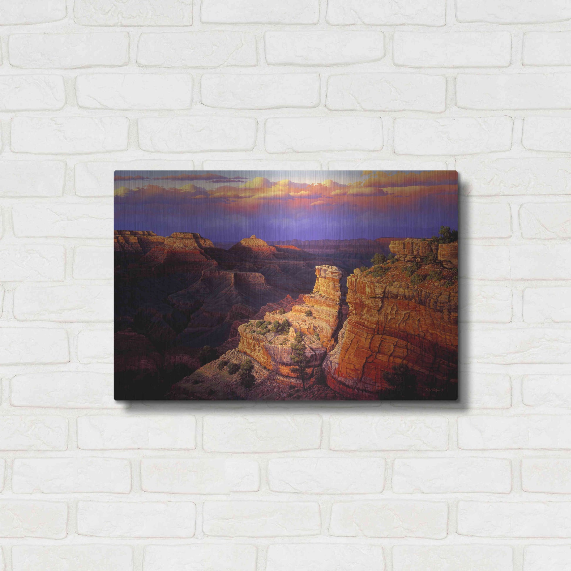 Luxe Metal Art 'Symphony' by R. Hed, Metal Wall Art,24x16