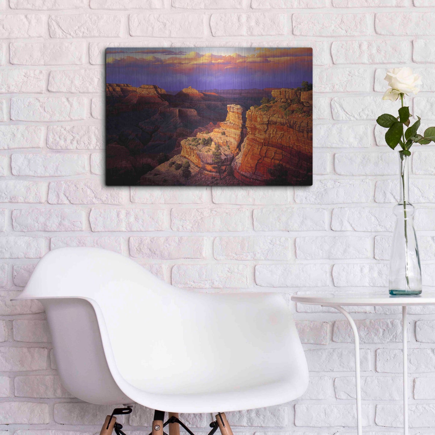 Luxe Metal Art 'Symphony' by R. Hed, Metal Wall Art,24x16